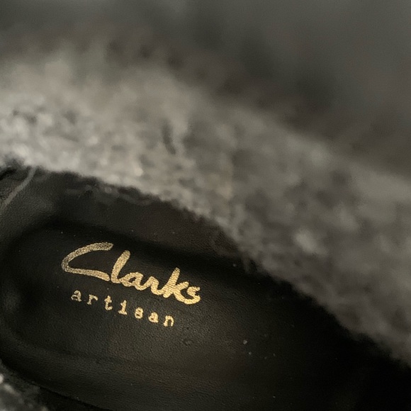 Clarks Volara Dina Black Moto Artisan Ankle Boots EUC - Picture 7 of 10